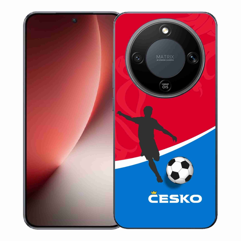 Gelový kryt mmCase na Honor Magic 8 Lite 5G - fotbal Česko