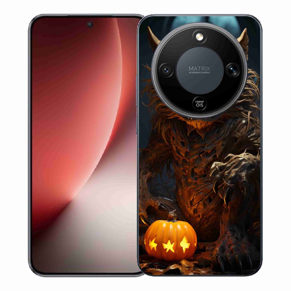 Gelový kryt mmCase na Honor Magic 8 Lite 5G - halloweenská příšera