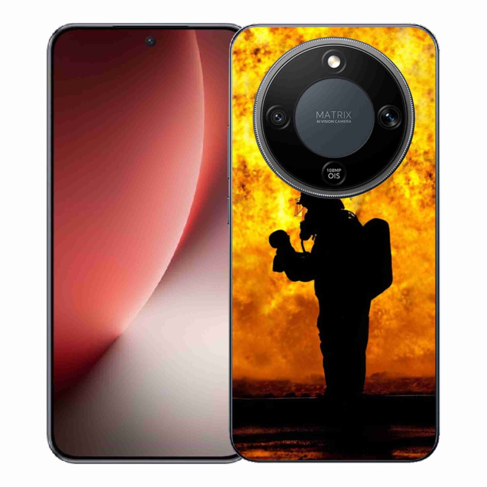 Gelový kryt mmCase na Honor Magic 8 Lite 5G - hasič