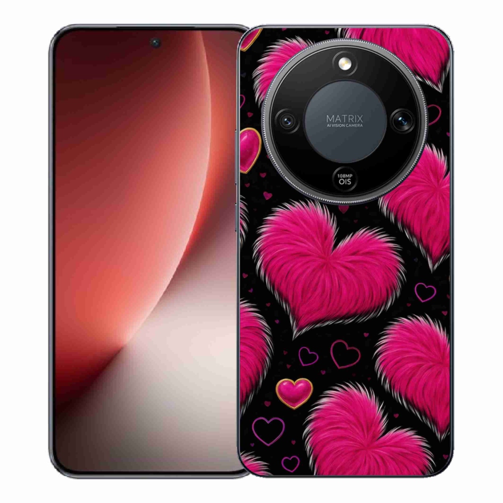 Gelový kryt mmCase na Honor Magic 8 Lite 5G - hebká srdce