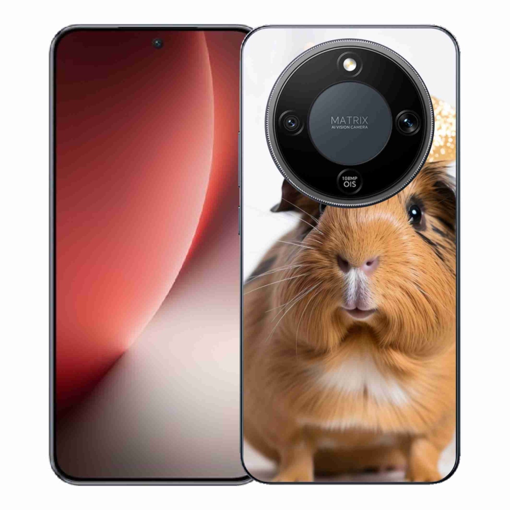 Gelový kryt mmCase na Honor Magic 8 Lite 5G - hnědé morče