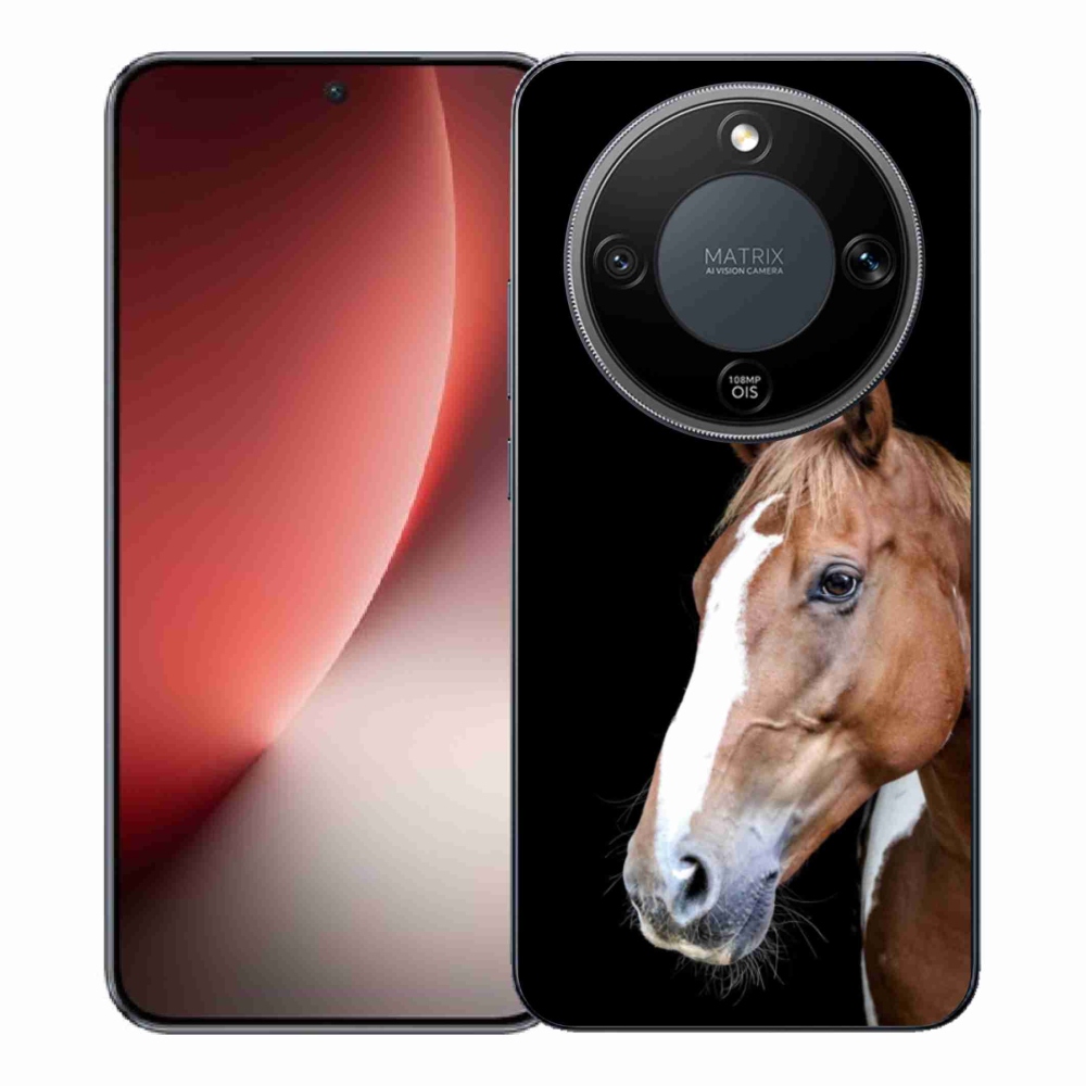 Gelový kryt mmCase na Honor Magic 8 Lite 5G - hnědý kůň 3