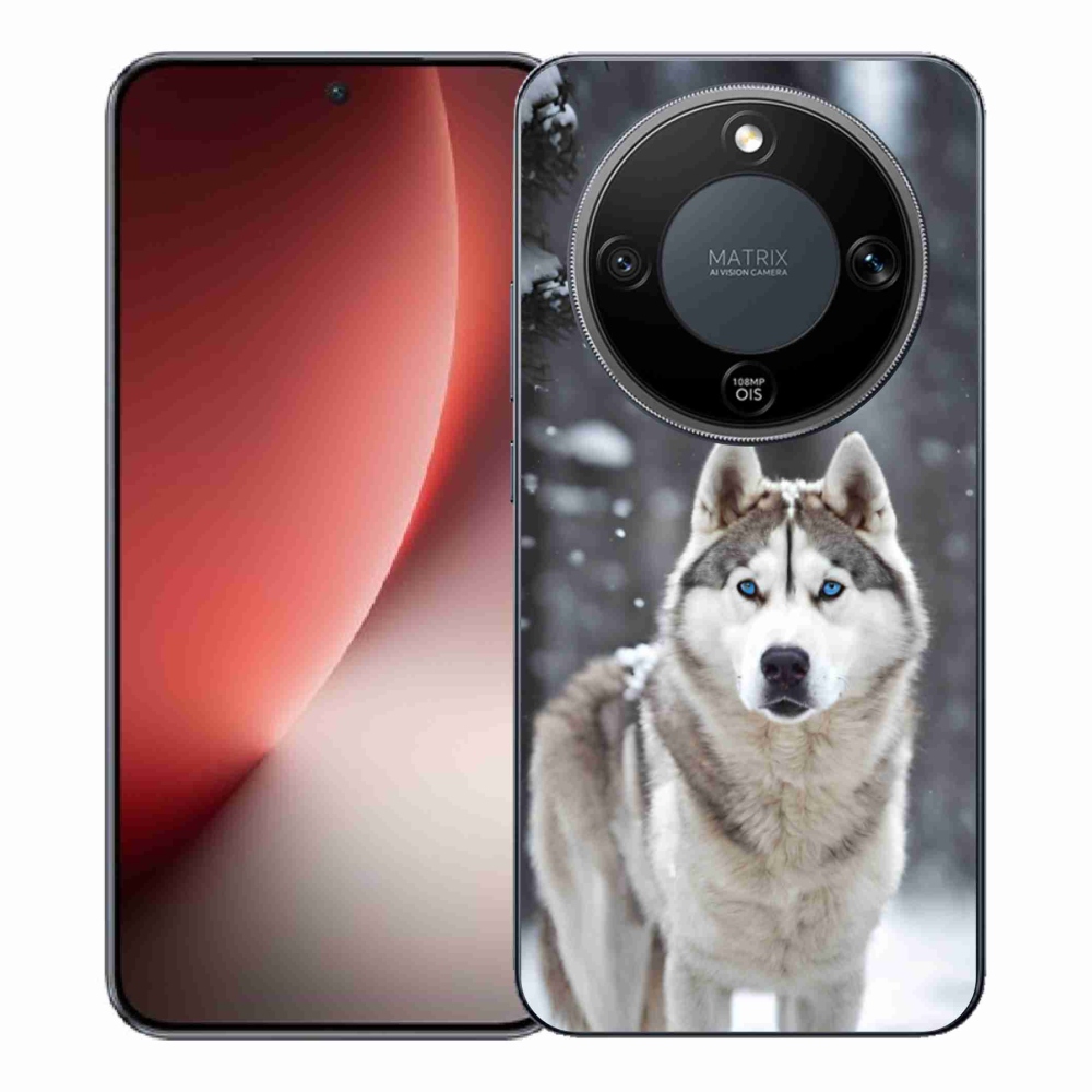 Gelový kryt mmCase na Honor Magic 8 Lite 5G - husky 2