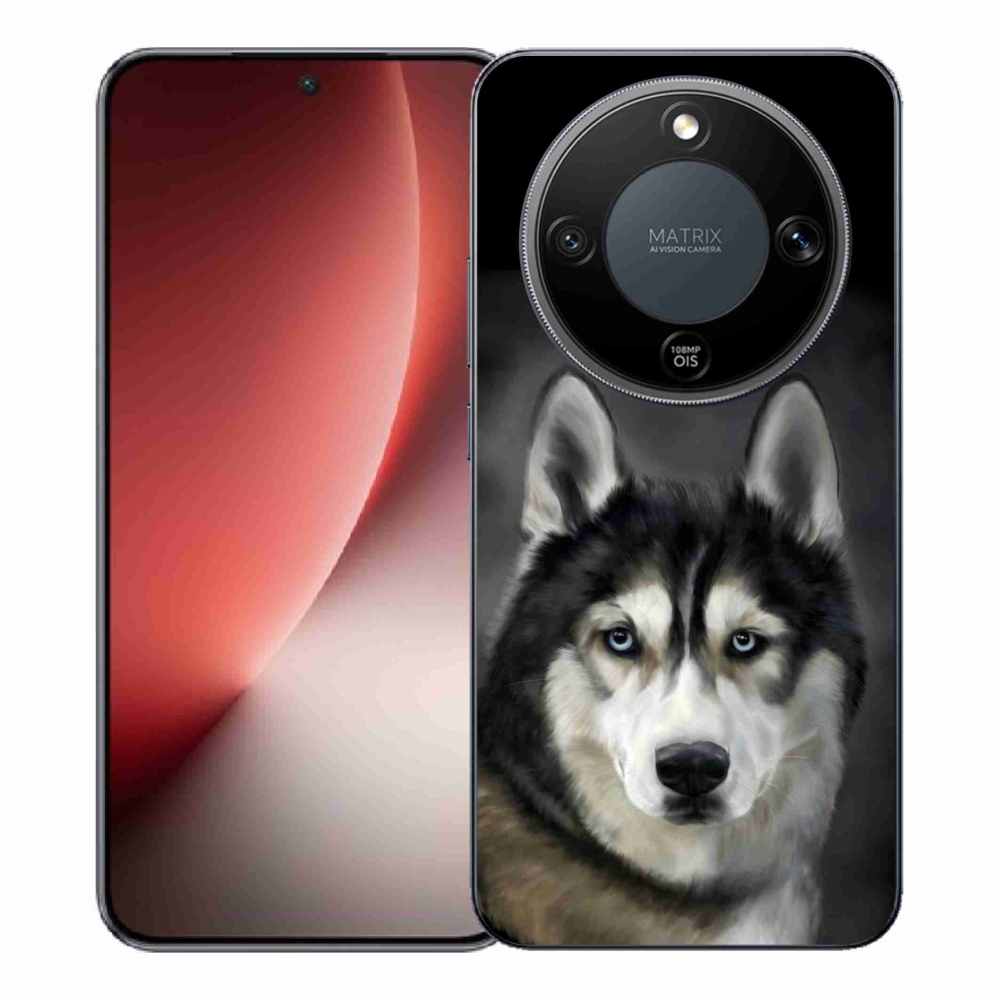 Gelový kryt mmCase na Honor Magic 8 Lite 5G - husky