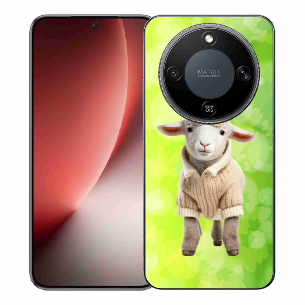 Gelový kryt mmCase na Honor Magic 8 Lite 5G - jehně ve svetru