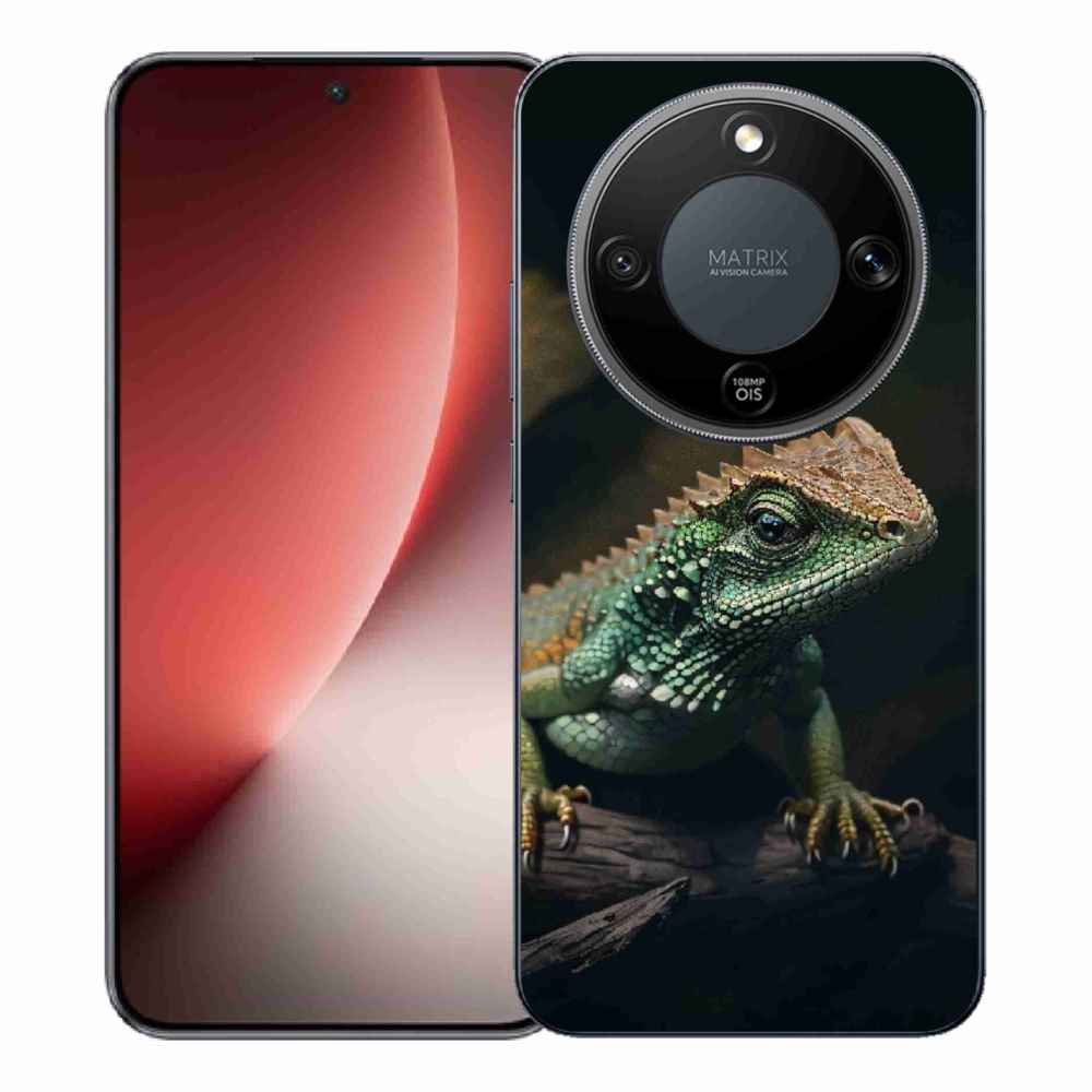 Gelový kryt mmCase na Honor Magic 8 Lite 5G - ještěr