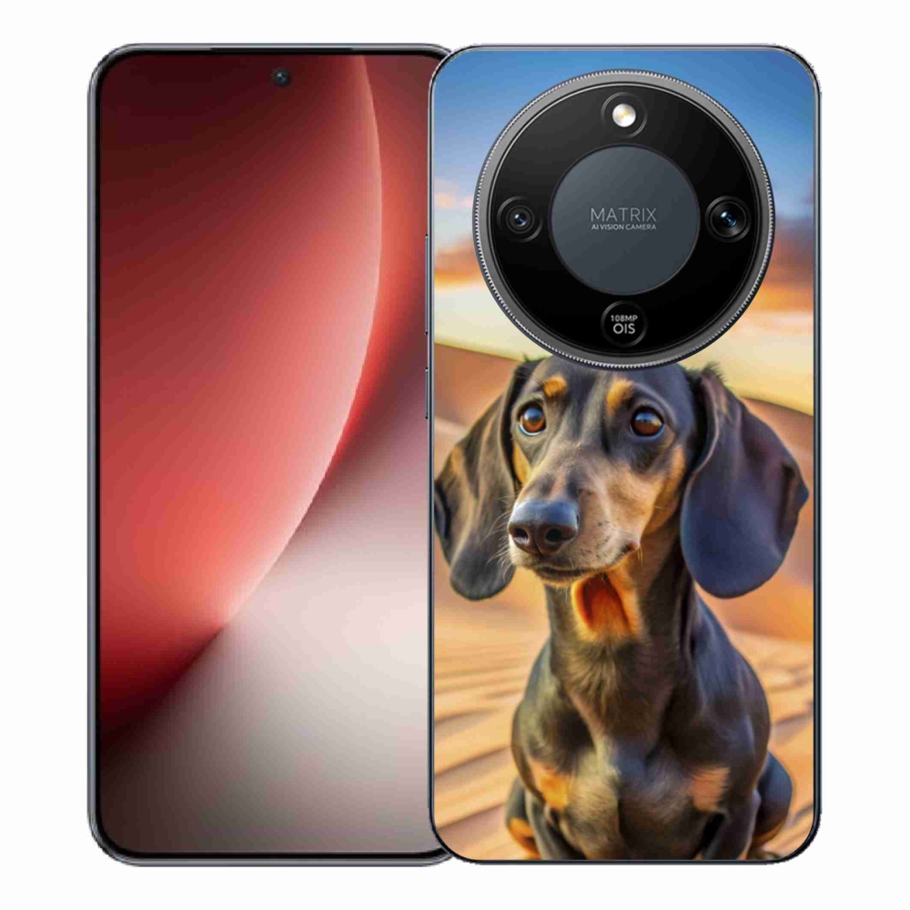 Gelový kryt mmCase na Honor Magic 8 Lite 5G - jezevčík 3 