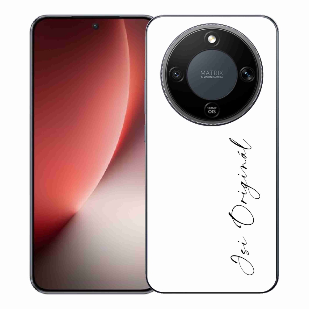 Gelový kryt mmCase na Honor Magic 8 Lite 5G - jsi originál bílé pozadí