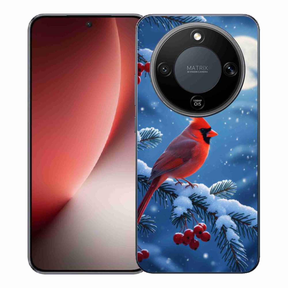 Gelový kryt mmCase na Honor Magic 8 Lite 5G - kardinál červený