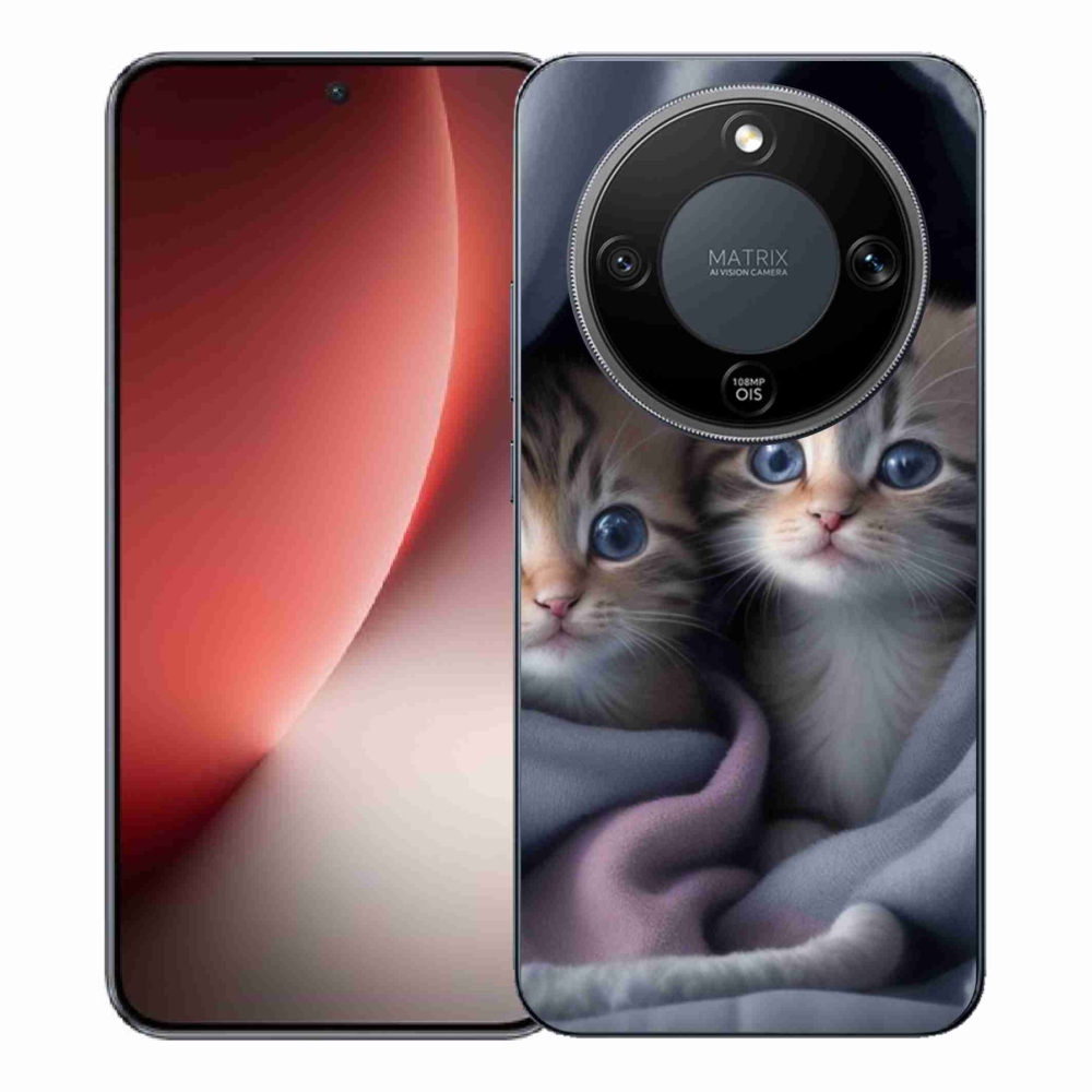 Gelový kryt mmCase na Honor Magic 8 Lite 5G - kočičí duo 2