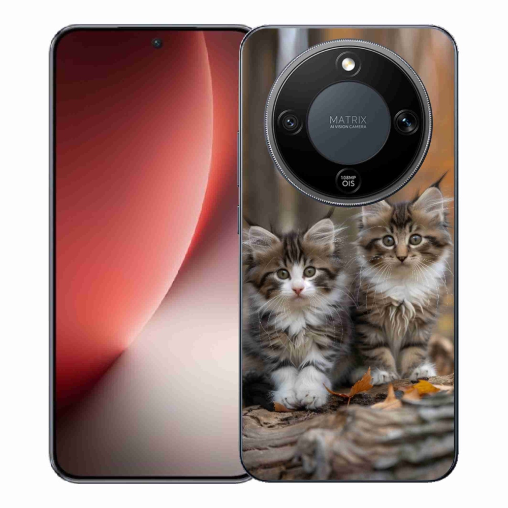 Gelový kryt mmCase na Honor Magic 8 Lite 5G - kočičí duo 3