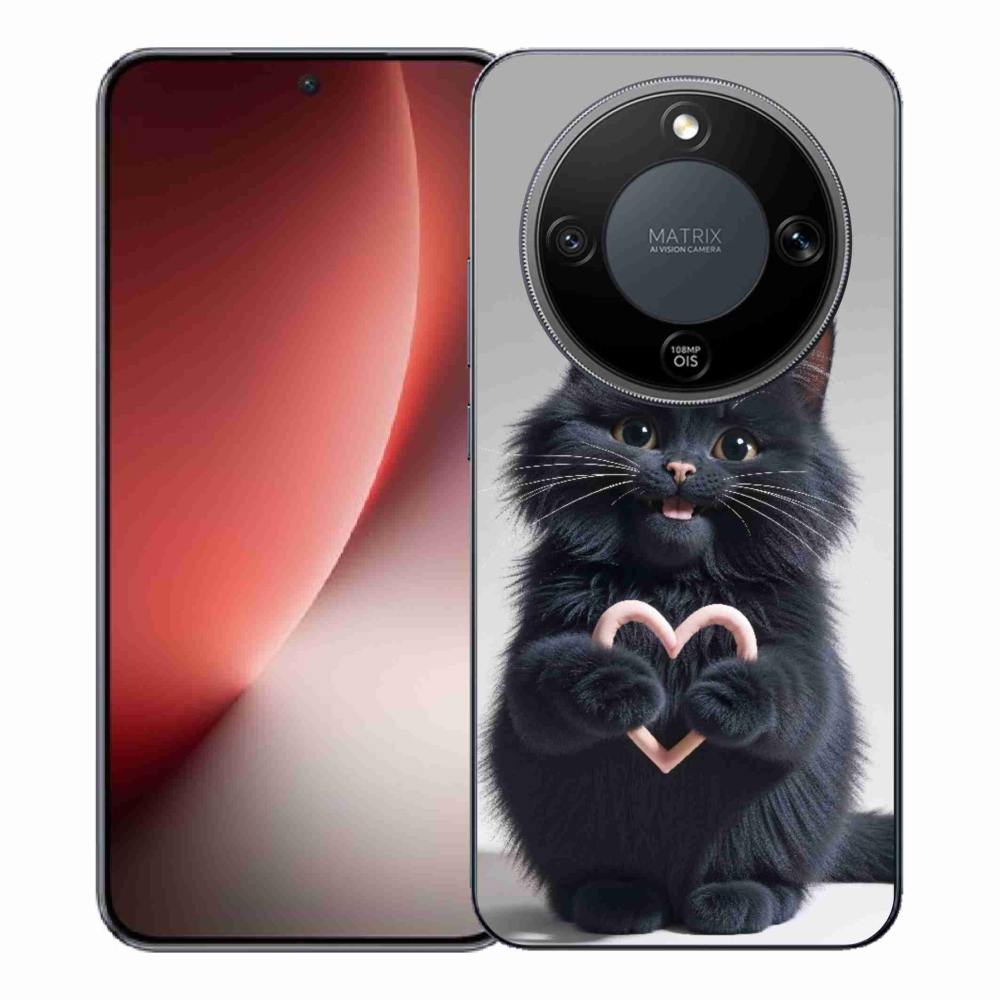 Gelový kryt mmCase na Honor Magic 8 Lite 5G - kočičí láska 3