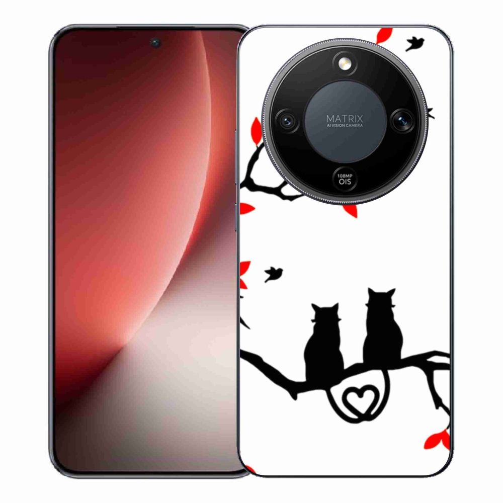 Gelový kryt mmCase na Honor Magic 8 Lite 5G - kočičí láska