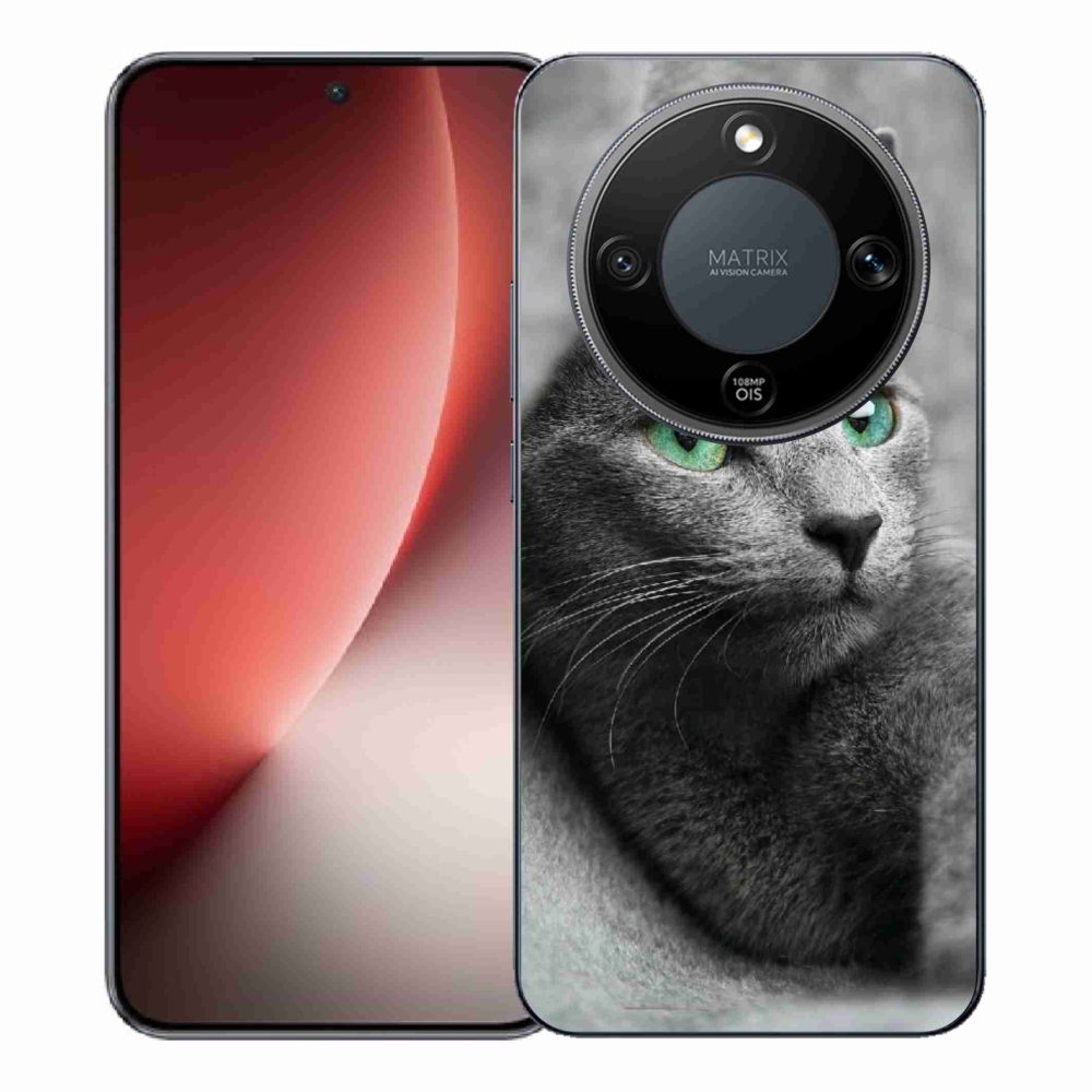 Gelový kryt mmCase na Honor Magic 8 Lite 5G - kočka 2