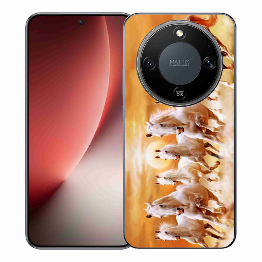 Gelový kryt mmCase na Honor Magic 8 Lite 5G - koně 2