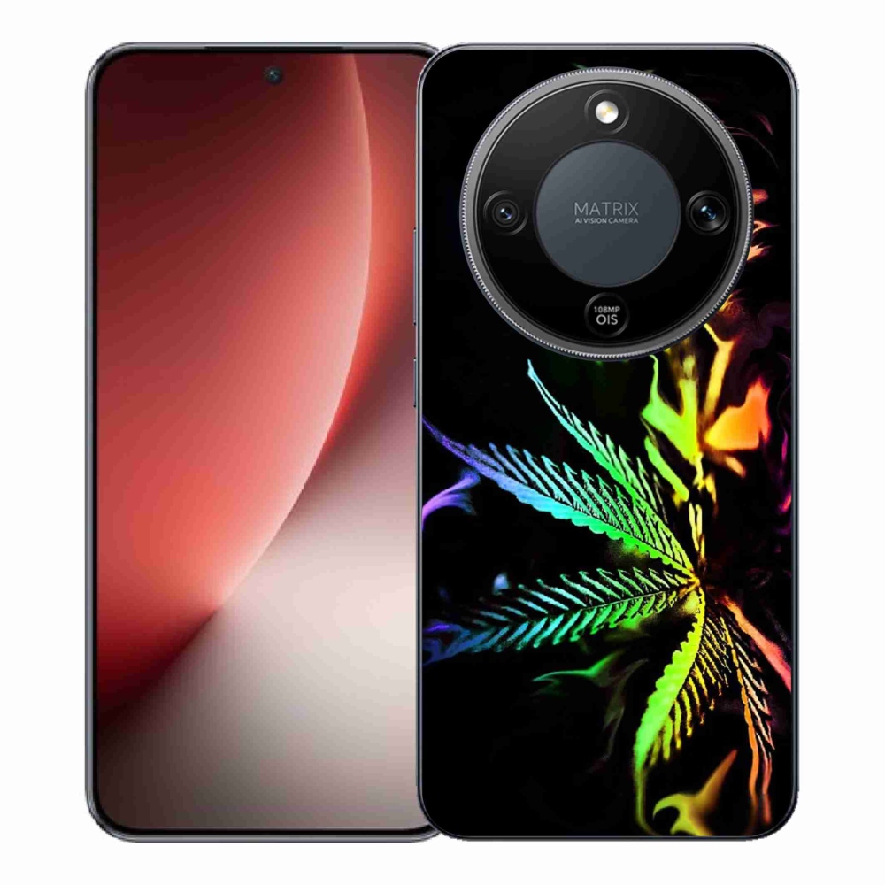 Gelový kryt mmCase na Honor Magic 8 Lite 5G - konopí 2