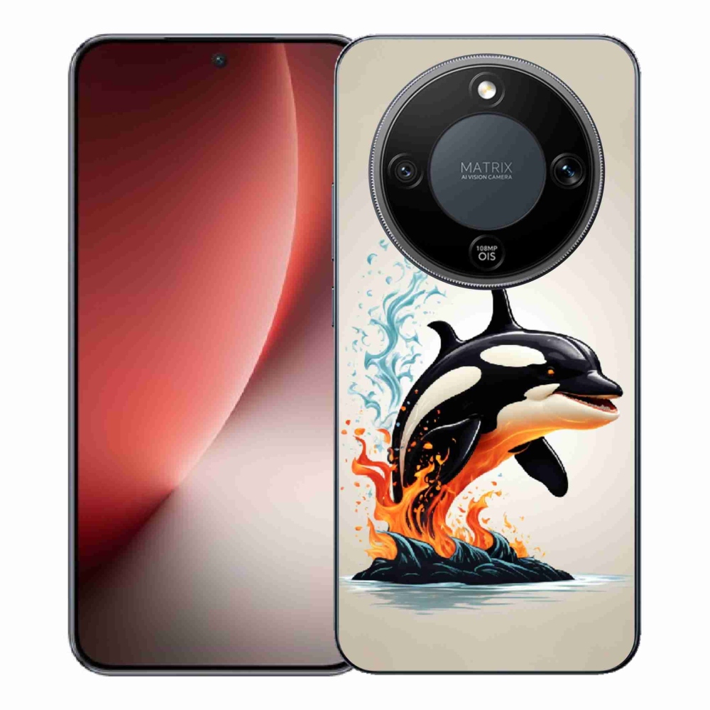 Gelový kryt mmCase na Honor Magic 8 Lite 5G - kosatka