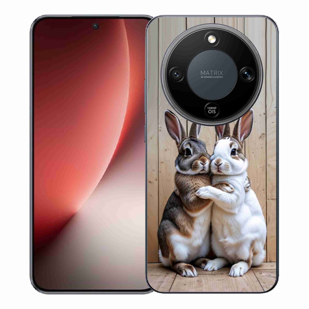 Gelový kryt mmCase na Honor Magic 8 Lite 5G - králičí pár