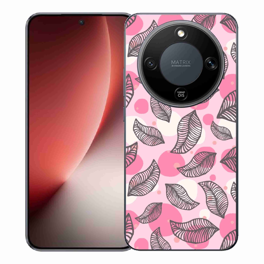 Gelový kryt mmCase na Honor Magic 8 Lite 5G - kreslené padající listy