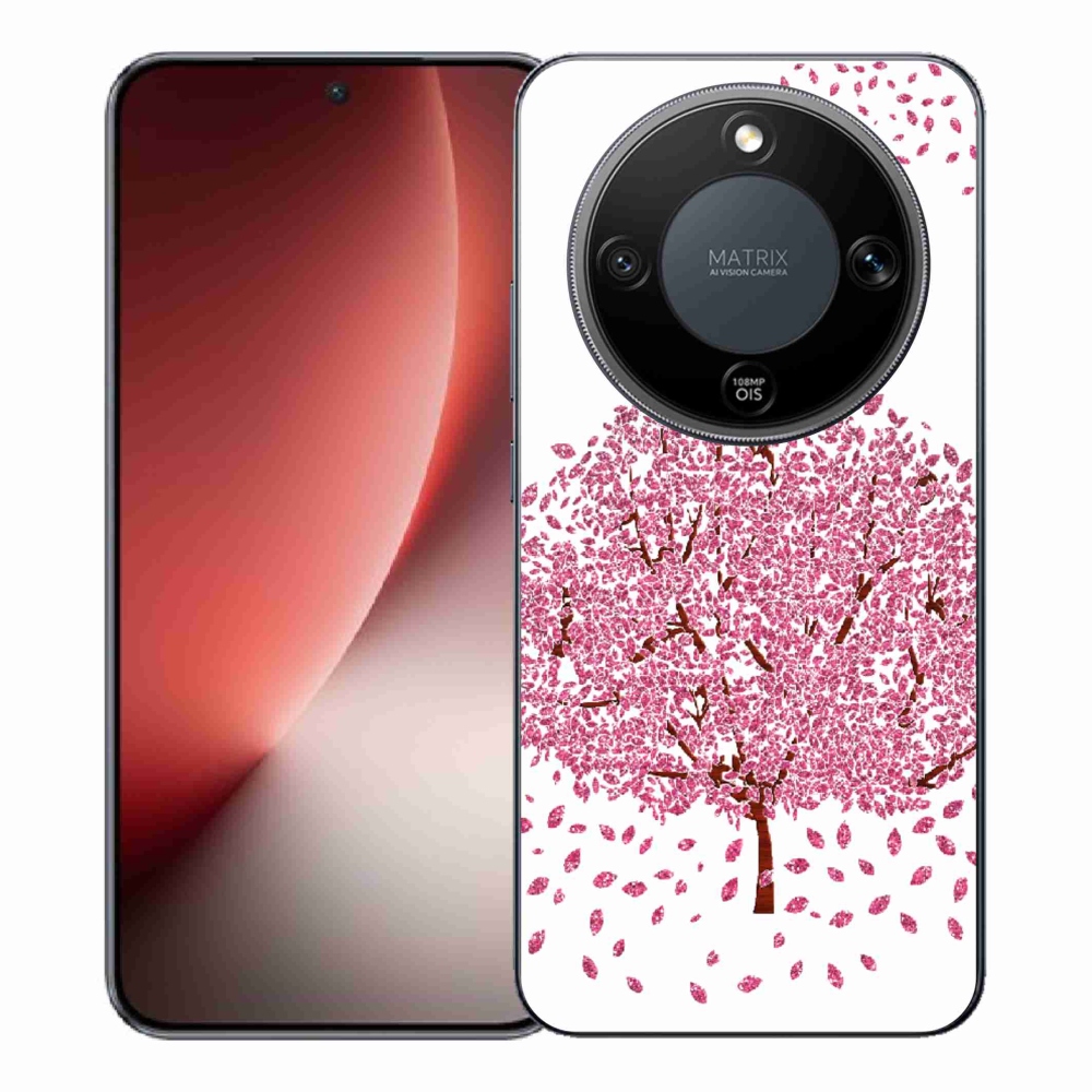 Gelový kryt mmCase na Honor Magic 8 Lite 5G - kreslený strom s listy