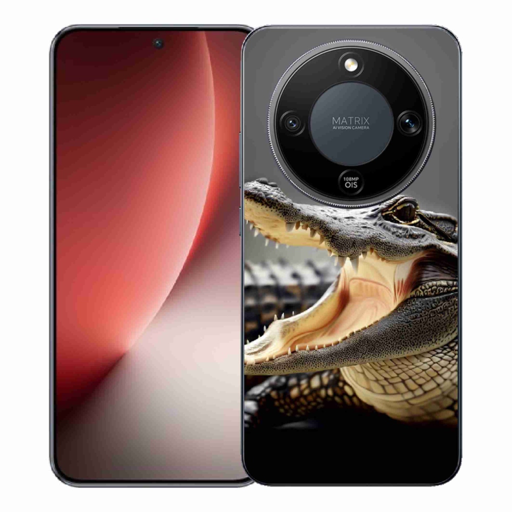 Gelový kryt mmCase na Honor Magic 8 Lite 5G - krokodýl