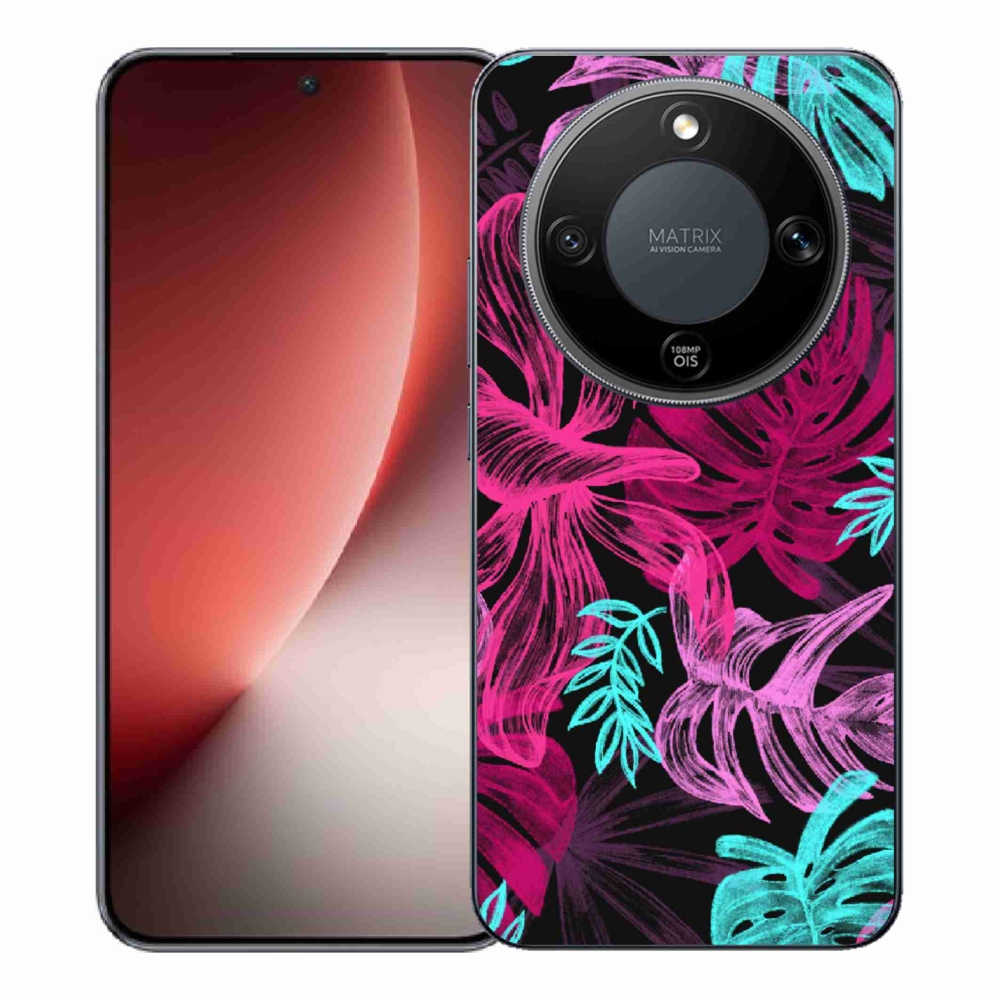 Gelový kryt mmCase na Honor Magic 8 Lite 5G - květiny 1