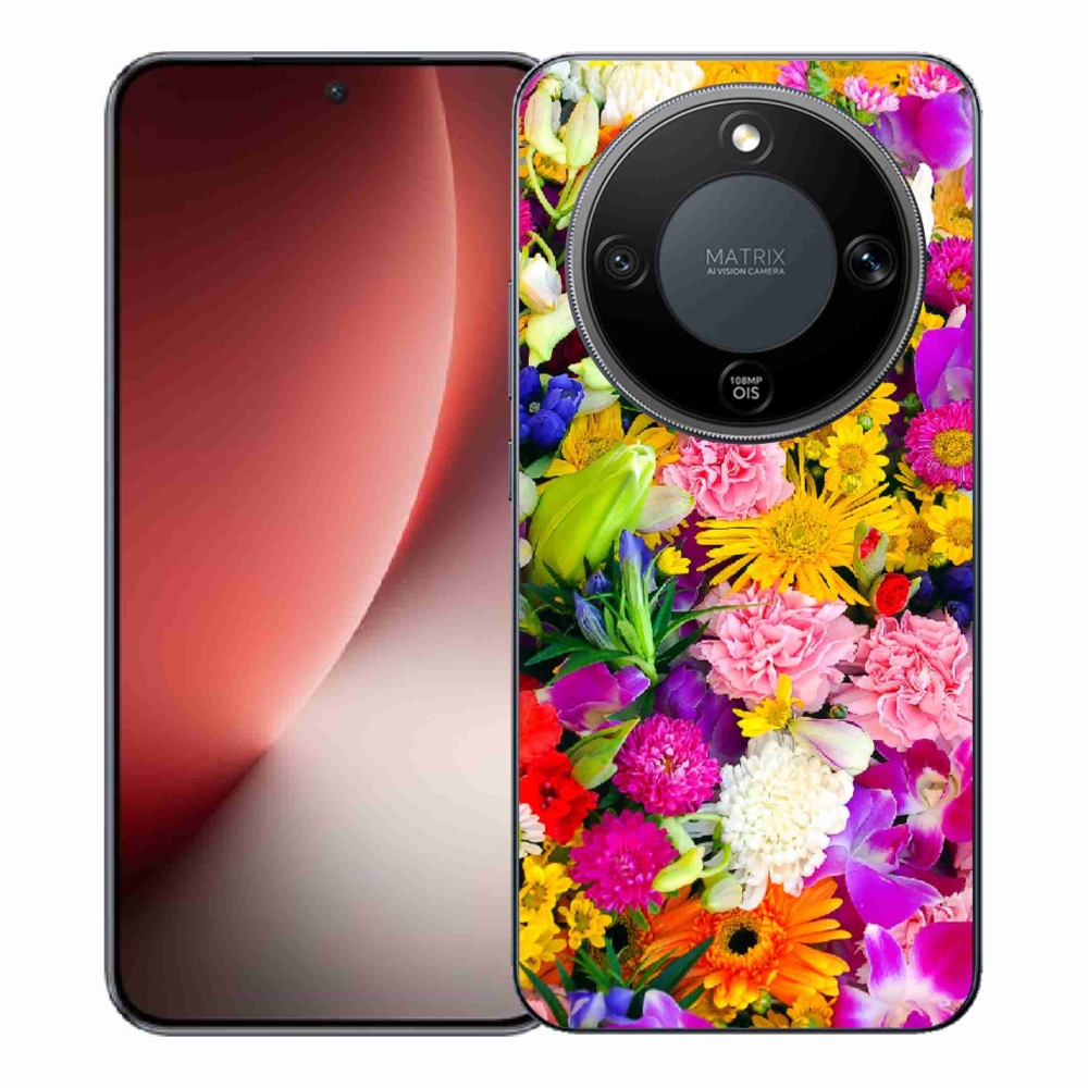 Gelový kryt mmCase na Honor Magic 8 Lite 5G - květiny 12