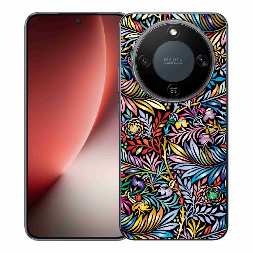 Gelový kryt mmCase na Honor Magic 8 Lite 5G - květiny 5