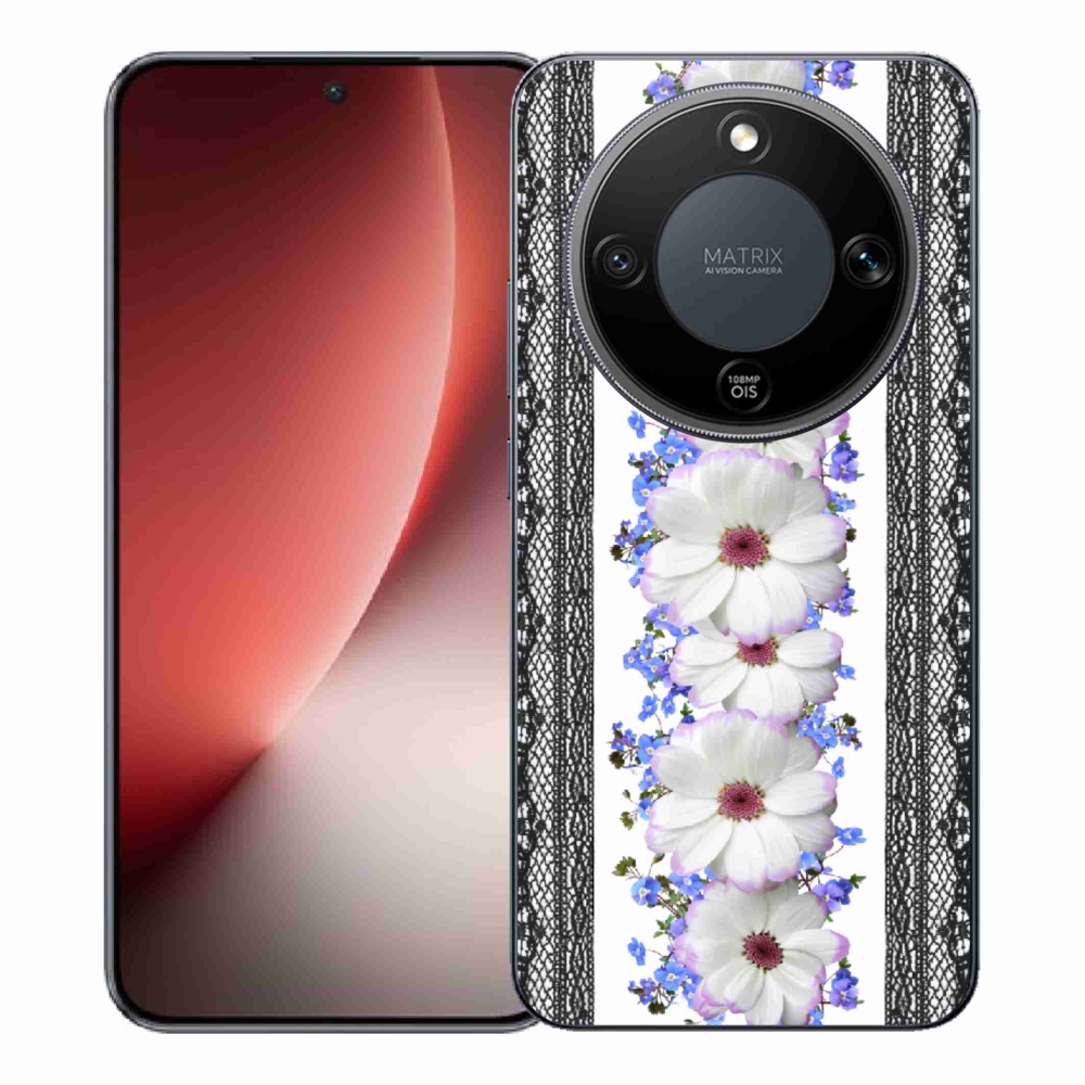 Gelový kryt mmCase na Honor Magic 8 Lite 5G - květiny 8