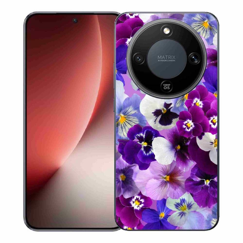 Gelový kryt mmCase na Honor Magic 8 Lite 5G - květiny 9