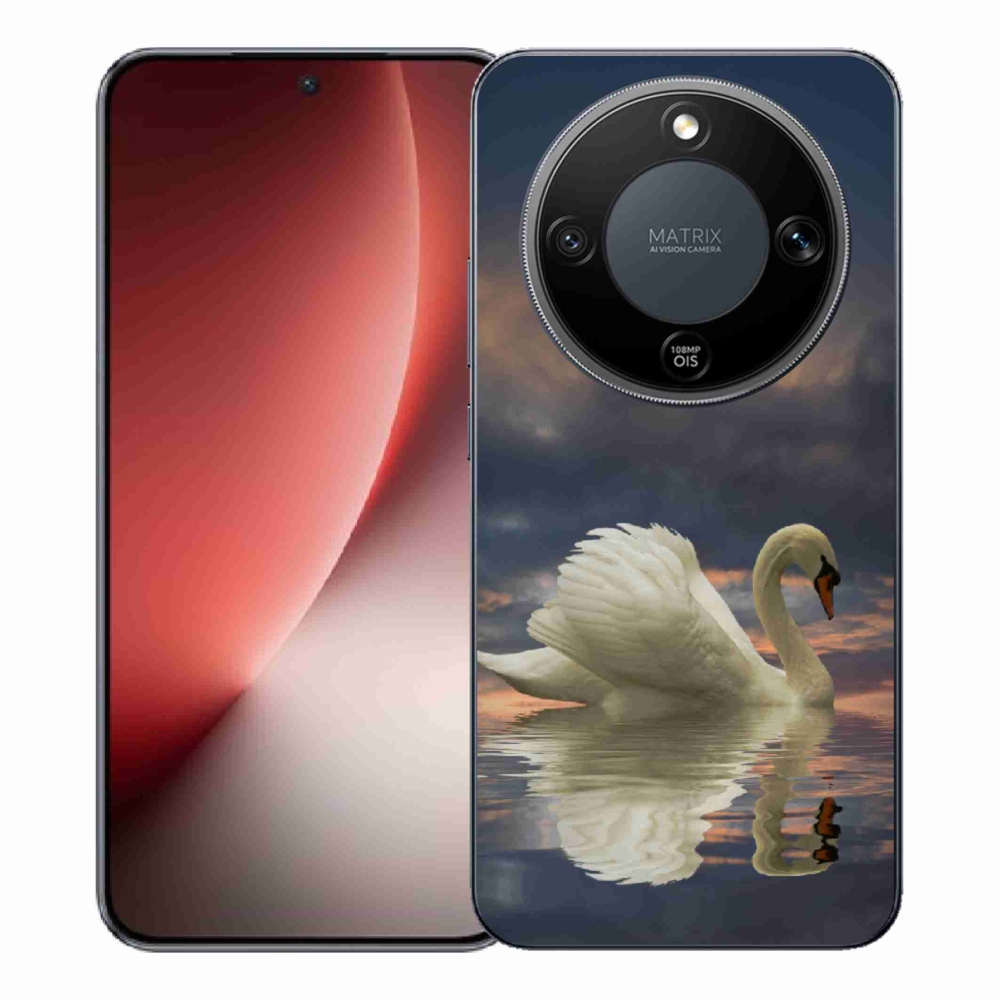 Gelový kryt mmCase na Honor Magic 8 Lite 5G - labuť