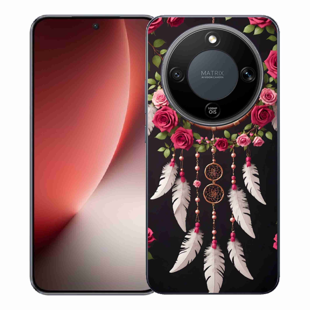 Gelový kryt mmCase na Honor Magic 8 Lite 5G - lapač snů s růžemi