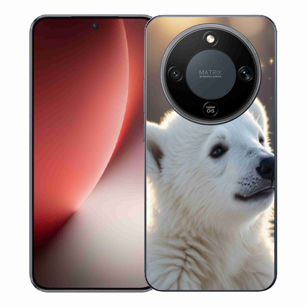 Gelový kryt mmCase na Honor Magic 8 Lite 5G - lední medvěd