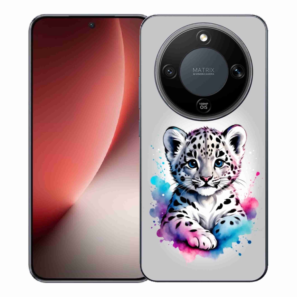 Gelový kryt mmCase na Honor Magic 8 Lite 5G - levhartí mládě