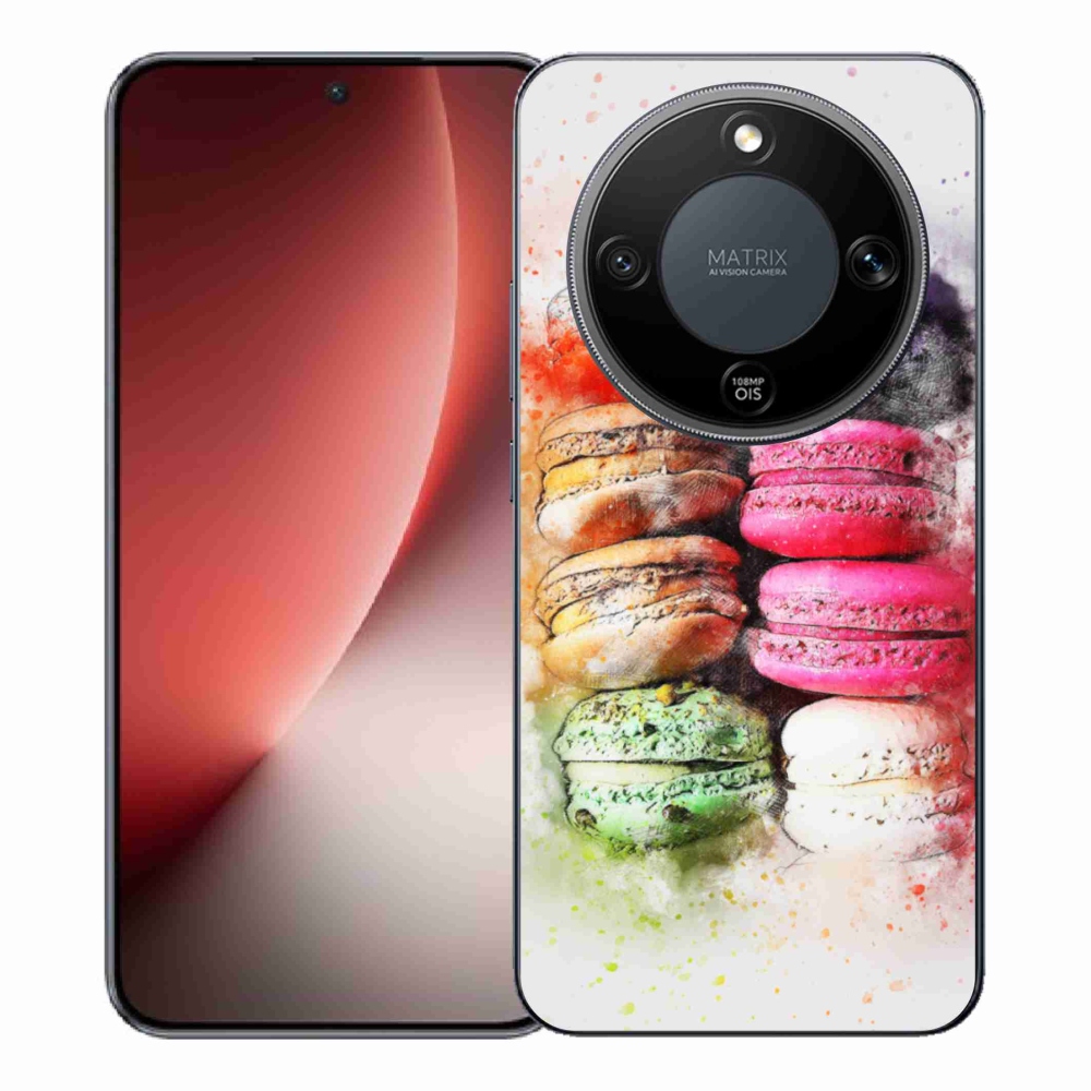 Gelový kryt mmCase na Honor Magic 8 Lite 5G - makrónky