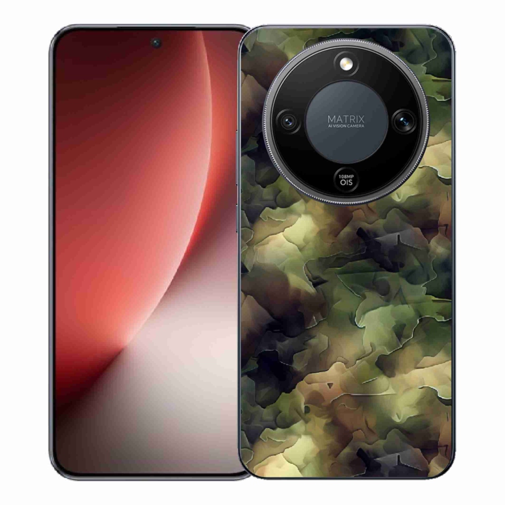 Gelový kryt mmCase na Honor Magic 8 Lite 5G - maskáčový vzor 10