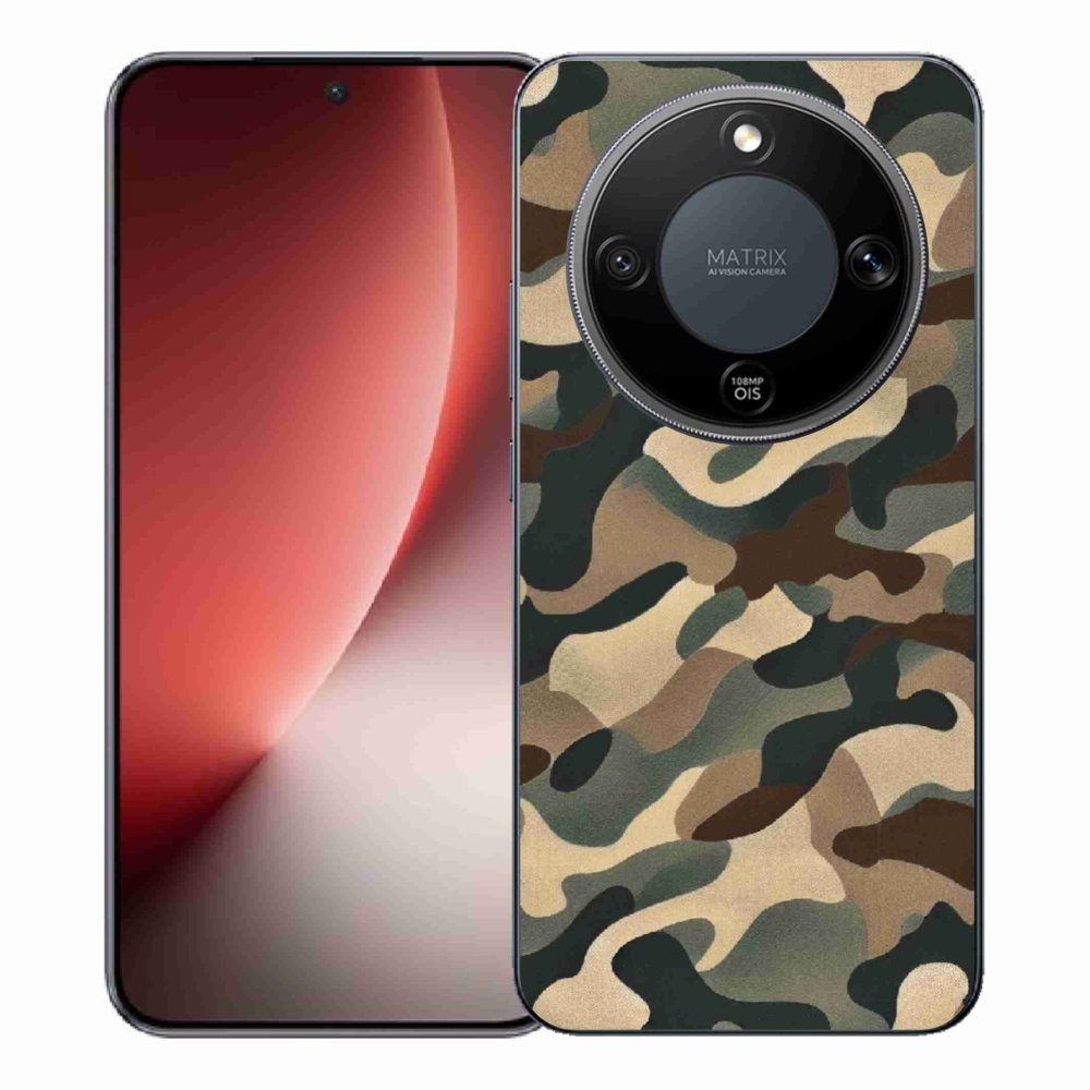 Gelový kryt mmCase na Honor Magic 8 Lite 5G - maskáčový vzor 11