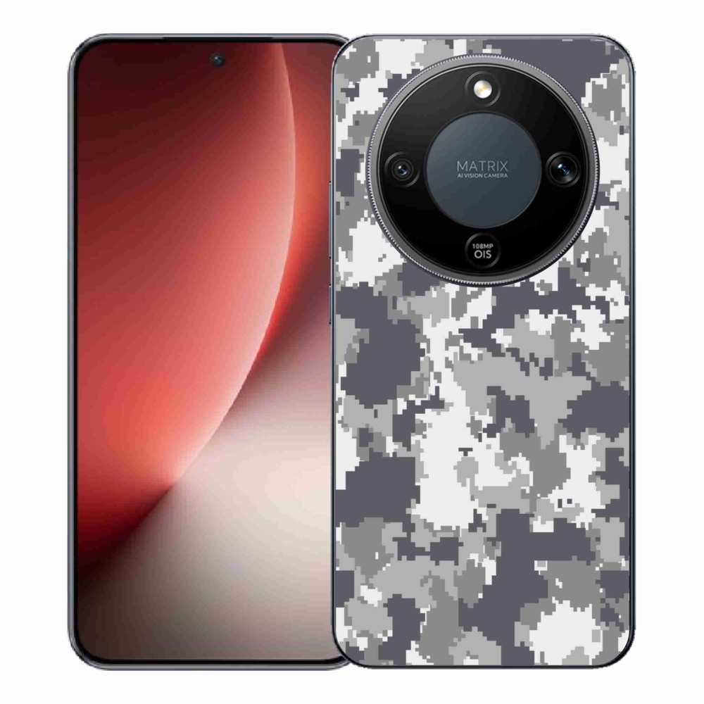 Gelový kryt mmCase na Honor Magic 8 Lite 5G - maskáčový vzor 2