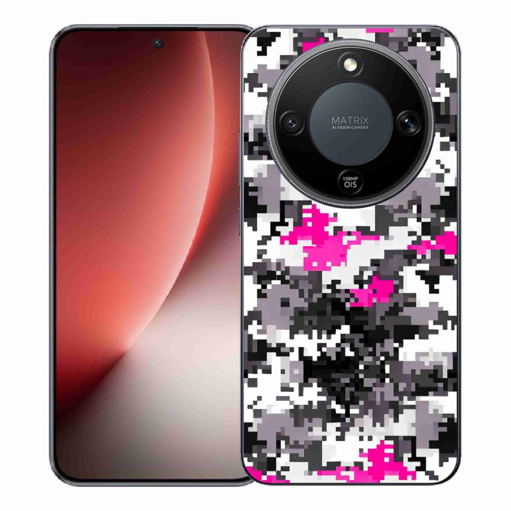 Gelový kryt mmCase na Honor Magic 8 Lite 5G - maskáčový vzor 4