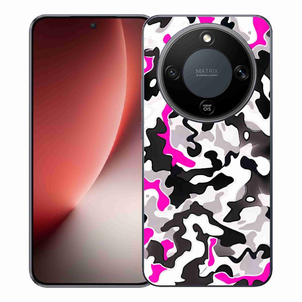 Gelový kryt mmCase na Honor Magic 8 Lite 5G - maskáčový vzor 5