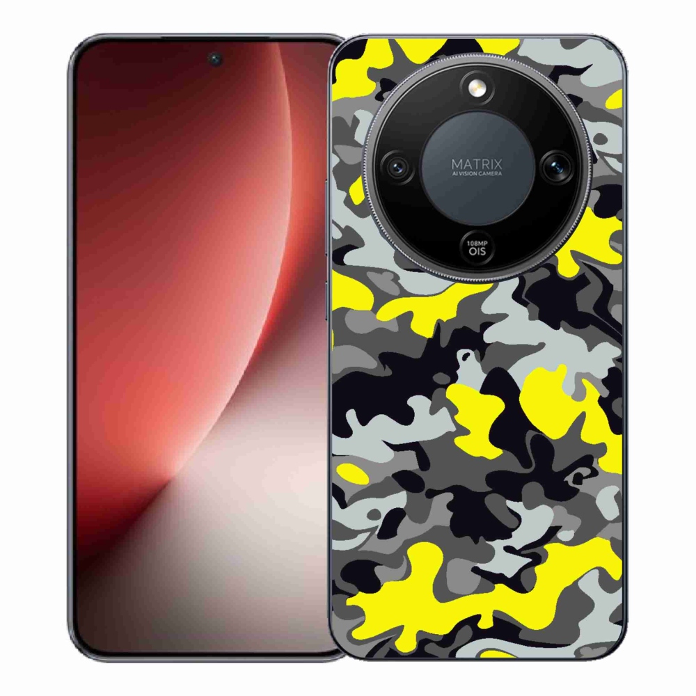 Gelový kryt mmCase na Honor Magic 8 Lite 5G - maskáčový vzor 6