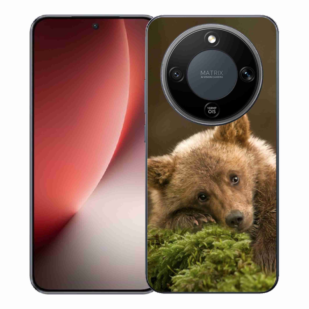 Gelový kryt mmCase na Honor Magic 8 Lite 5G - medvěd
