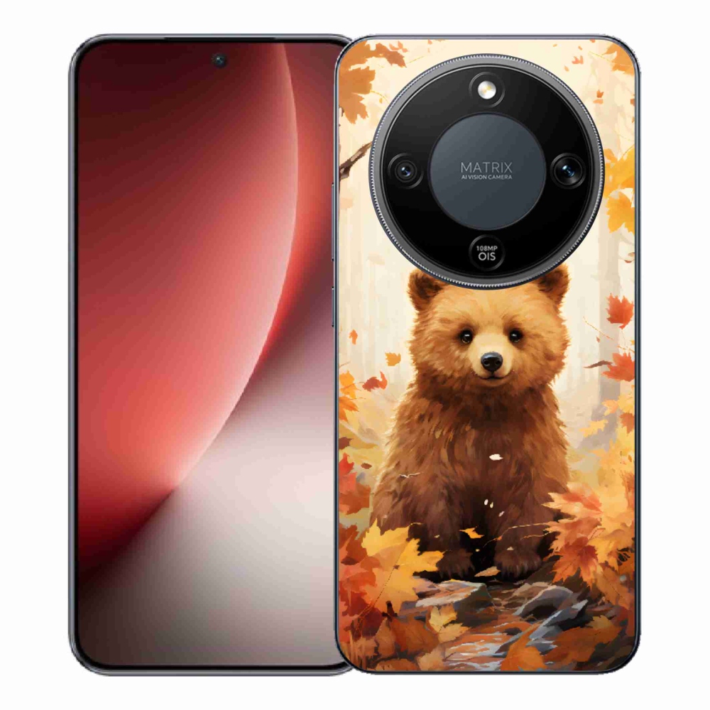 Gelový kryt mmCase na Honor Magic 8 Lite 5G - medvěd v lese