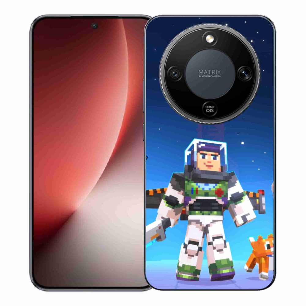 Gelový kryt mmCase na Honor Magic 8 Lite 5G - minecraft 2