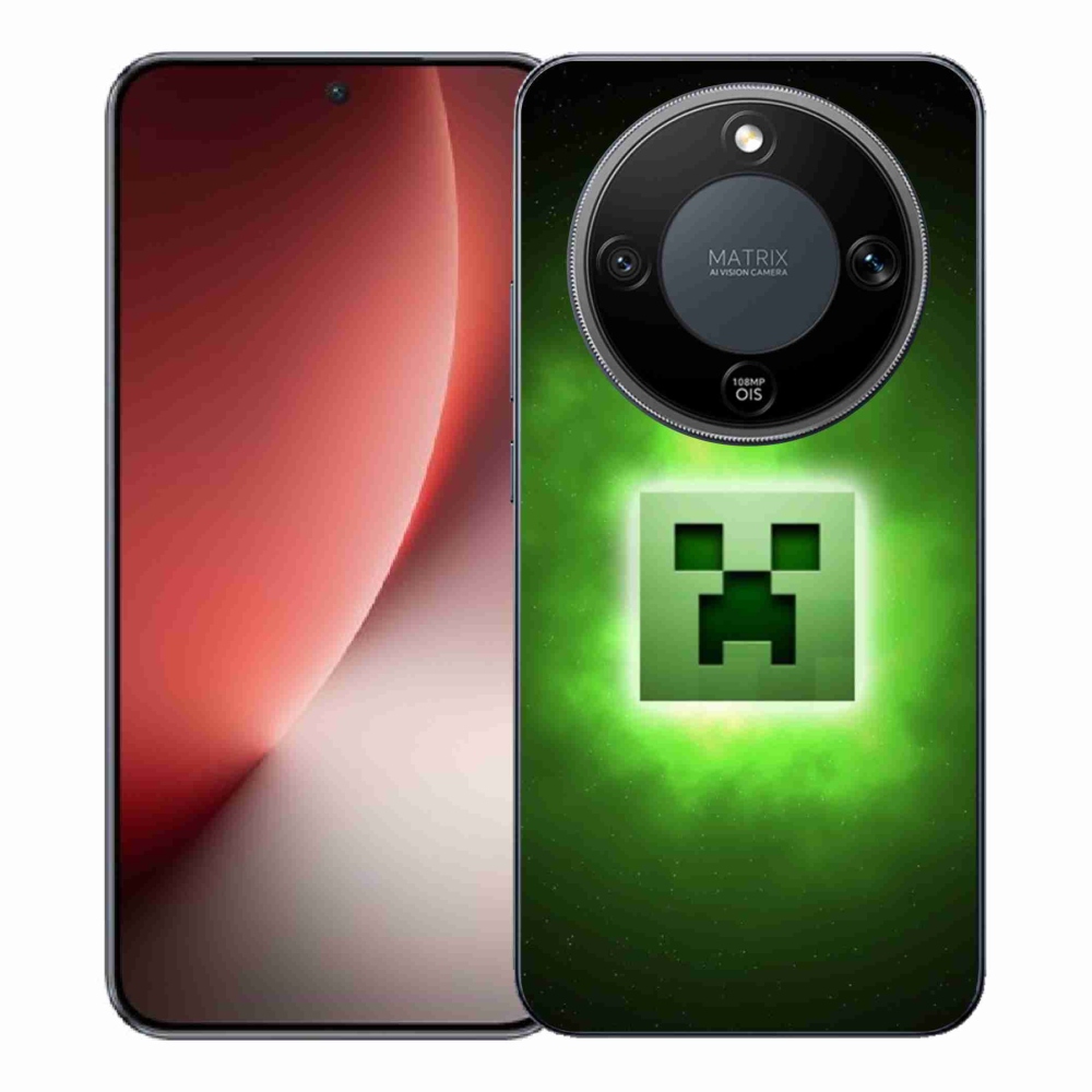 Gelový kryt mmCase na Honor Magic 8 Lite 5G - minecraft