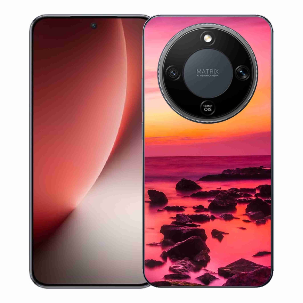 Gelový kryt mmCase na Honor Magic 8 Lite 5G - moře a záře