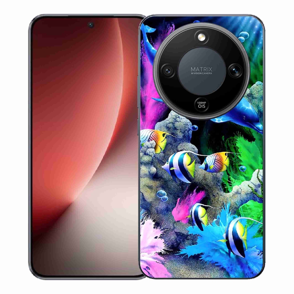 Gelový kryt mmCase na Honor Magic 8 Lite 5G - mořský svět