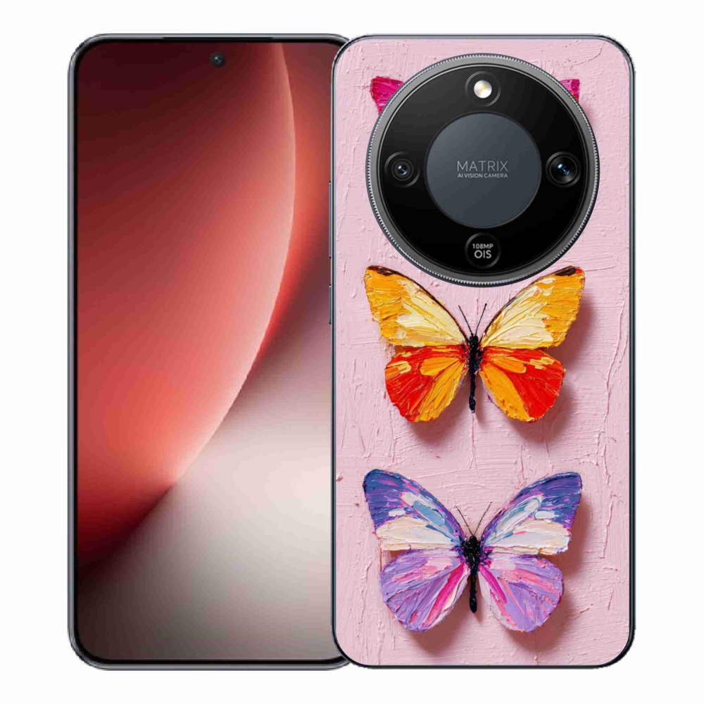 Gelový kryt mmCase na Honor Magic 8 Lite 5G - motýlí trojice