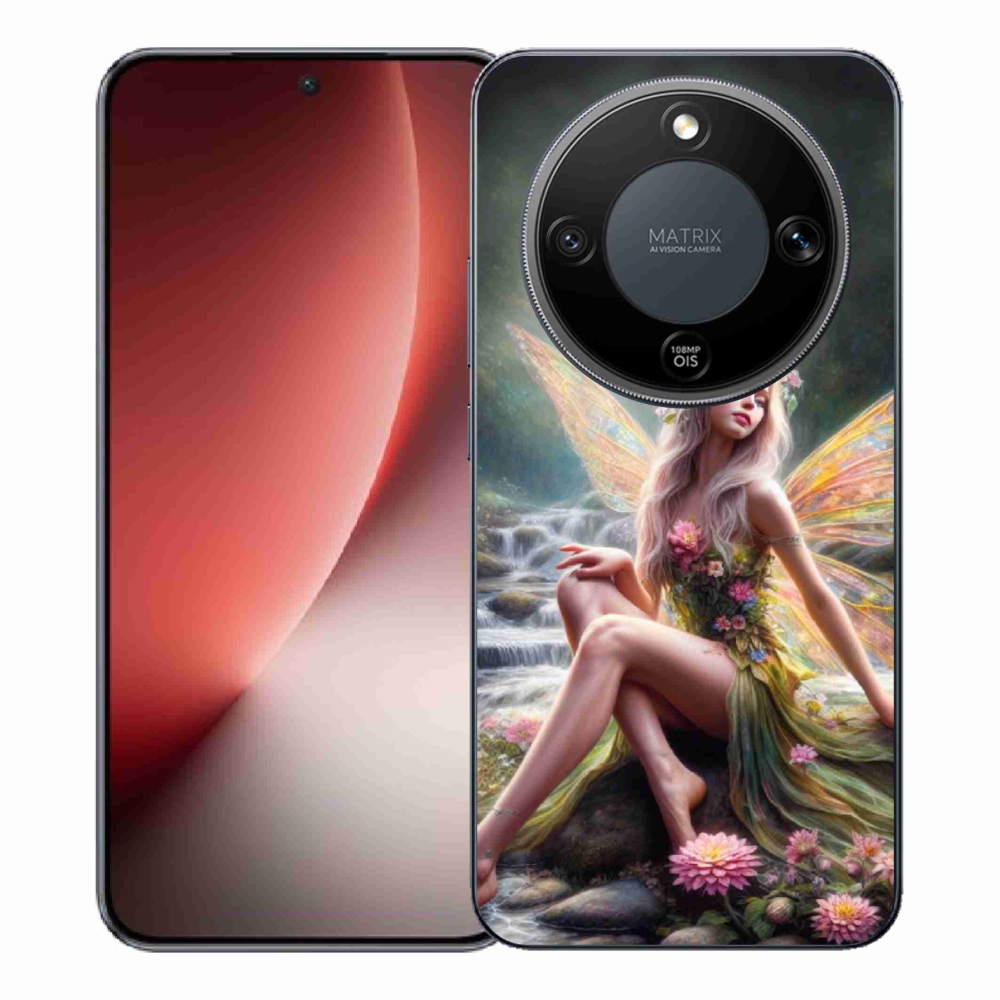 Gelový kryt mmCase na Honor Magic 8 Lite 5G - motýlí žena 1