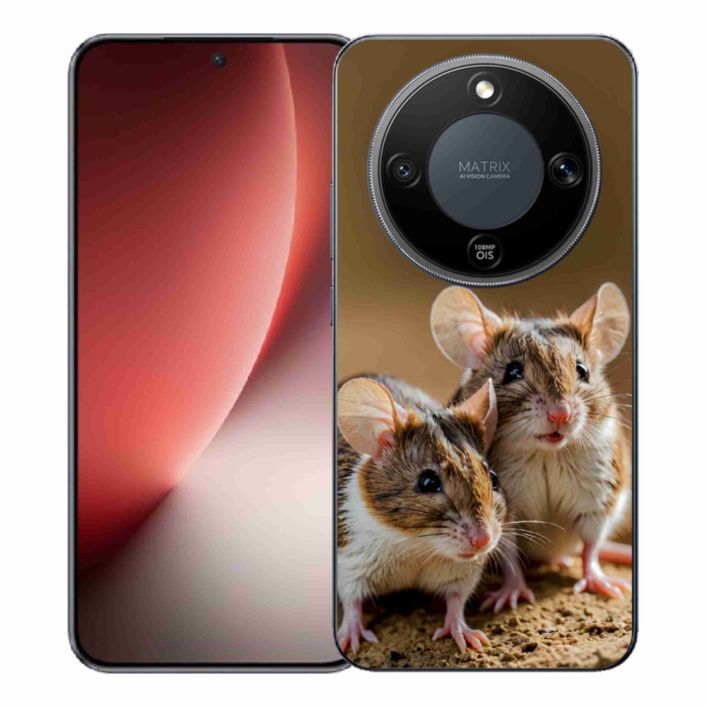 Gelový kryt mmCase na Honor Magic 8 Lite 5G - myší duo